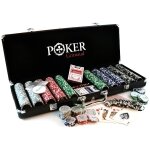 Jeu de casino - smir - world poker tour - malette alu noir grimaud 500 jetons amricains