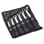 Wiltec jeu de 6 pcs de cl�s polygonales plate � cliquet pour conduite de frein - tailles 8 - 19 mm - ...