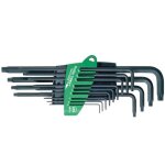 Jeu de cl� torx - wiha - 13 pi�ces - cl�s longues - brunie