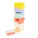 Jeu de construction - fsc - tour en bois - multi couleur - pour enfants � partir de 3 ans - mixte