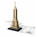 Jeu de construction - lego� - 21002 - empire state building - 77 pi�ces - � partir de 10 ans - or