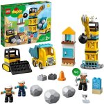 Lego� 10932 duplo town la boule de d�molition jeu de construction avec camion grue et bulldozer jouets ...