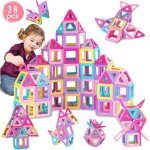 Jeu de construction magn�tique - genossen - 38pcs - multicolore - pour enfants de 3 ans et plus - plastique ...