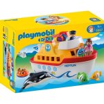 Jeu de construction - playmobil 1. 2. 3 - navire transportable - 18 mois et plus - mixte - plastique