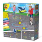 Jeux de craie 5 en 1 - ses creative - 6 couleurs - 2 sacs de lancer - pour enfants � partir de 3 ans