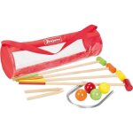 Jeu de croquet en bois pour enfants - jeujura - 4 joueurs - sac de transport