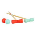 Tp toys - jeu de croquet en bois fsc� pour enfants (2 - 4 joueurs)