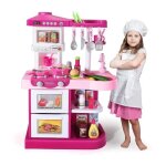 Jeu de cuisine pour enfants - zgeer - 37 accessoires - sons et lumire - jouet cadeaux pour garons et ...