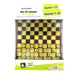 Jeu de dame - cofalu - kimplay - plateau en plastique - jeu de voyage - poche