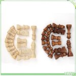 Jeu dchecs en bois - v geby - 32 pices - pour enfants et adultes - jeu de rflexion et stratgie - ...