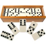 Jeu de dominos double six - liam access - boite refermable en bois - pour enfants - 28 pièces Jeu de dominos double six - liam access - boite refermable en bois - pour enfants - 28 pièces