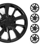 Jeu enjoliveurs de roue pour dacia duster 15 pouces 4 pices noir