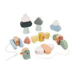 Perles � enfiler sweet cocoon - 21 perles oiseaux ailes et nuages - jouet en bois fsc - jeu d�veil - ...