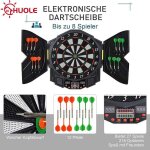 Jeu de fl�chettes electronique huole - 27 modes de jeu et 216 variantes - noir 1 - 8 joueurs
