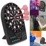 Jeu de flchettes lectronique surenhap - cible automatique - accessoires inclus - blanc