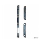 G�che pour serrure � larder - vachette - mod�le 520 (s�rie 20500) - lot 3 pi�ces - nickel� - compatible ...