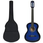 Jeu de guitare classique denfant et dbutant 8pcs bleu 3 - 4 36 - salutuya - bd3677