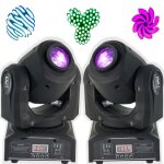 Jeu de lumiere pack de 2 lyres lmh spot7 dmx pa dj sono led bar club discotheque