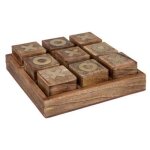 Jeu morpion oscar en bois 23x23cm - atmosphera createur dinterieur Jeu morpion oscar en bois 23x23cm - atmosphera createur dinterieur
