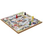 Jeu de l oie en bois - mister gadget - multicolore