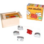Jeu dosselets - vilac - coffret  rayures - enfant - 3 ans - beige