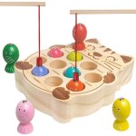 Jeu de p�che magn�tique jouets de p�che magn�tiques montessori en bois pour tout - petits �ducation pr�scolair ...