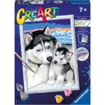Jeu de peinture - ravensburger - s�rie d cute huskies - multicolore - pour enfants de 7 ans et plus - ...
