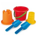 Jeu de plage 5 pi�ces hape - bleu - � partir de 3 ans - mixte - dimensions 21x19x25cm