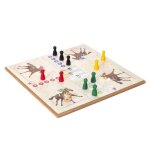 Jeu - mister gadget - jeu des petits chevaux en bois - classique - rouge bleu vert jaune - h15 x l295 ...