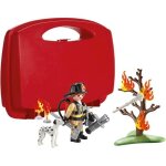 Playmobil city action 70310 ? nacelle de pompier rouge avec mallette d�s 4 ans