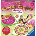 Jeu de pochoirs mandala - ravensburger - mandala midi flamingo - rose - pour enfant  partir de 6 ans ...