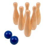 Jeu de quilles en bois - mgm - 6 quilles - extérieur - enfant - mixte Jeu de quilles en bois - mgm - 6 quilles - extérieur - enfant - mixte
