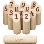 Jeu de quilles  lancer en htre - juraquilles de jeujura - extrieur pour enfants ds 3 ans