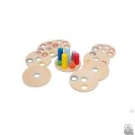 Jeu r�flexion logisteck - small foot 3386 - bois - 8 disques - color�es - � partir 15 ans