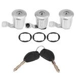 Jeu de serrures  barillet 252522 jeu de barillets de serrure de porte de voiture avec cls pour peugeot ...