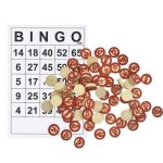 Jeu de socit - mxzzand - bingo en bois vintage - 40 cartes numrotes - 75 pices de jeu - 2 joueurs ...