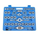 Jeu de tarauds et fili�res de filetage hengmei m2 - m18 coffret 110 pi�ces en acier au tungst�ne