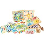 Jeujura coffret de jeux classiques - 150 rgles - pions bois