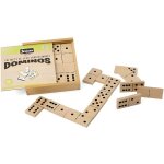 Jeujura - jeu de grands dominos en bois - coffret en bois - pour enfant � partir de 3 ans
