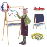 Jeujura - tableau double face cr�atifs en bois (craies + feutres)