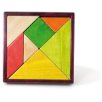 Tangram : casse - tte et coffret bois