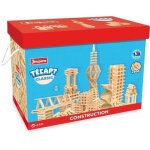 Jeujura tecap classic - 500 planchettes en bois - jeu de construction