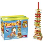Jeu de construction en bois - jeujura - tecap color - 200 pi�ces - mixte - a partir de 4 ans