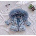 Jeunes filles manteau chaud hiver parkas survtement adolescent lh1007kodkt02rd 5 6 8 10 12 ans bleu