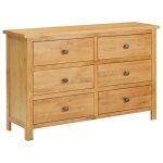 Jill - meuble commode 105x335x73 cm bois de chne massif[5922]
