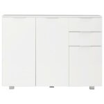 Jim - meuble enfilade - buffet blanc brillant 107 x 35 x 76 cm(2304)