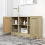 Jim - meuble enfilade - buffet chne sonoma 120x305x70 cm agglomr(6499)