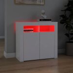 Jim - meuble enfilade - buffet avec lumi�res led blanc 80x35x75 cm(8013)