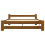 Jim - meuble lit - cadre de lit marron miel bois de pin massif 160x200 cm(8530)