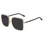 Lunettes de soleil femme jimmy choo aliana / s - carr - gold / grey - mtal - gris - chic